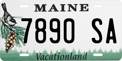 ME license plate 7890SA