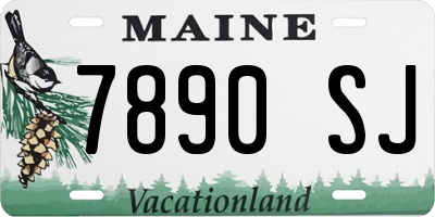 ME license plate 7890SJ