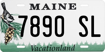 ME license plate 7890SL