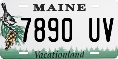 ME license plate 7890UV