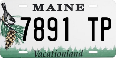 ME license plate 7891TP