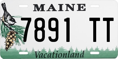 ME license plate 7891TT