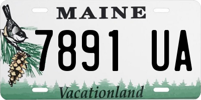 ME license plate 7891UA