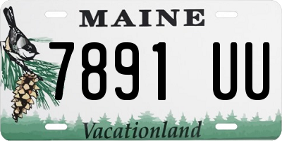 ME license plate 7891UU