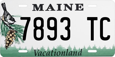 ME license plate 7893TC