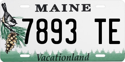 ME license plate 7893TE