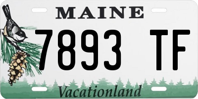 ME license plate 7893TF