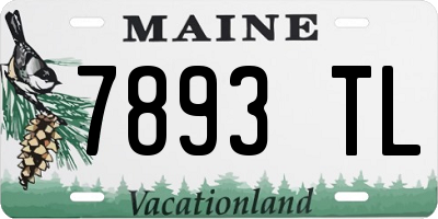 ME license plate 7893TL