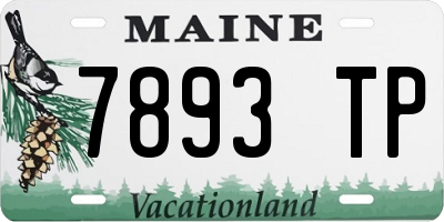ME license plate 7893TP