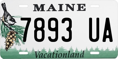 ME license plate 7893UA