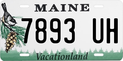 ME license plate 7893UH