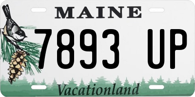 ME license plate 7893UP