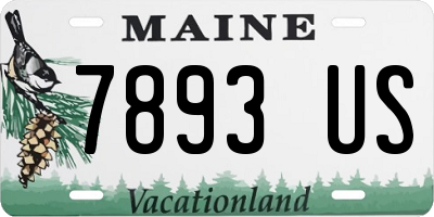 ME license plate 7893US