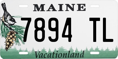 ME license plate 7894TL