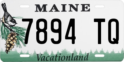 ME license plate 7894TQ