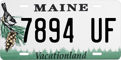 ME license plate 7894UF