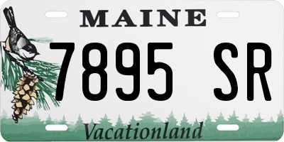 ME license plate 7895SR