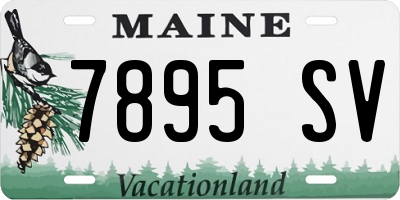 ME license plate 7895SV