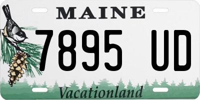 ME license plate 7895UD