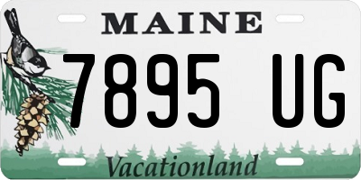 ME license plate 7895UG