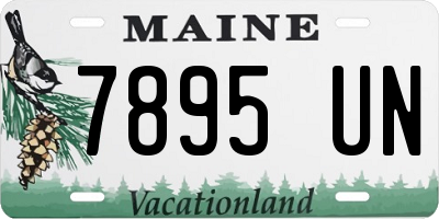 ME license plate 7895UN