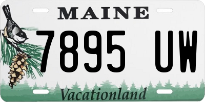 ME license plate 7895UW