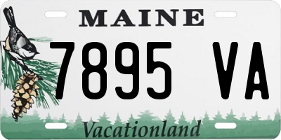 ME license plate 7895VA