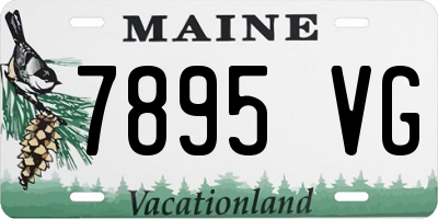 ME license plate 7895VG