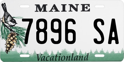 ME license plate 7896SA