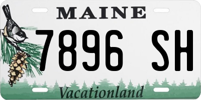 ME license plate 7896SH