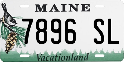 ME license plate 7896SL