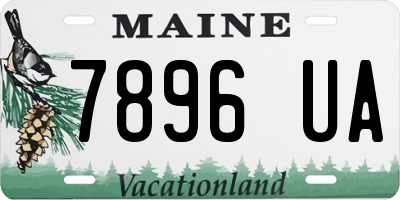 ME license plate 7896UA