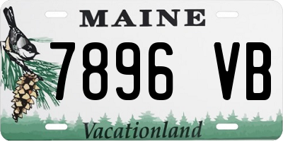ME license plate 7896VB