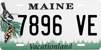 ME license plate 7896VE