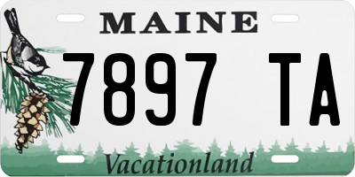 ME license plate 7897TA