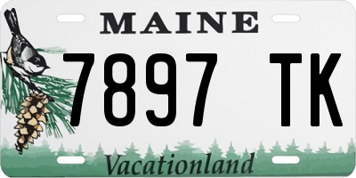 ME license plate 7897TK