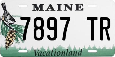 ME license plate 7897TR
