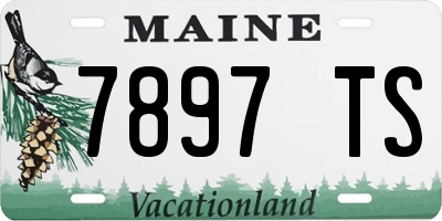 ME license plate 7897TS