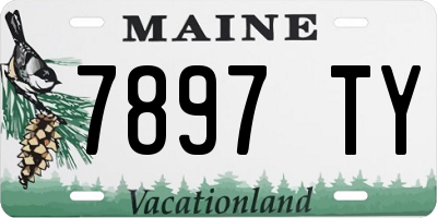 ME license plate 7897TY