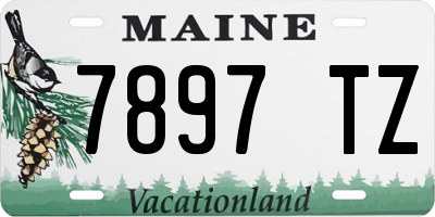 ME license plate 7897TZ