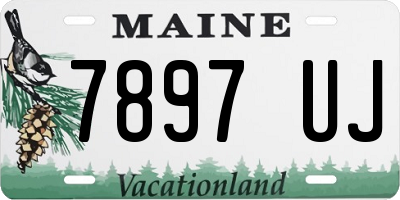ME license plate 7897UJ