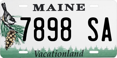 ME license plate 7898SA