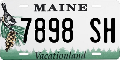 ME license plate 7898SH