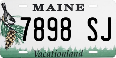 ME license plate 7898SJ