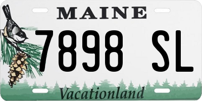 ME license plate 7898SL