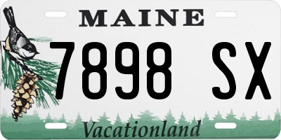ME license plate 7898SX
