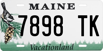 ME license plate 7898TK