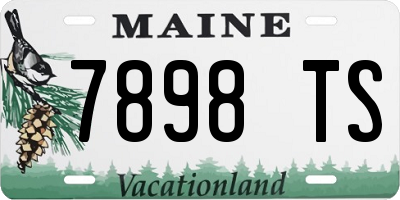ME license plate 7898TS