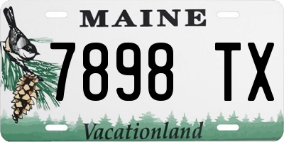 ME license plate 7898TX