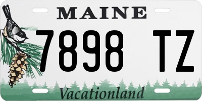 ME license plate 7898TZ